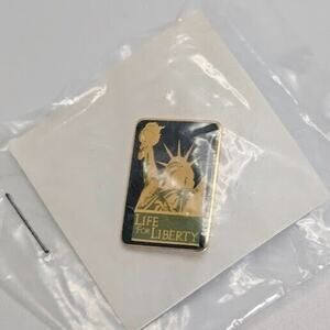 Life For Liberty Lapel Pin Black and Bronze